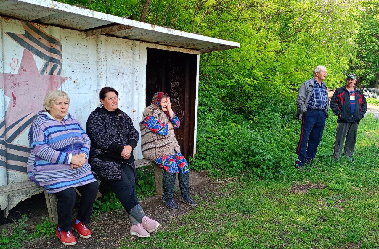 Встреча с жителями села Садки.